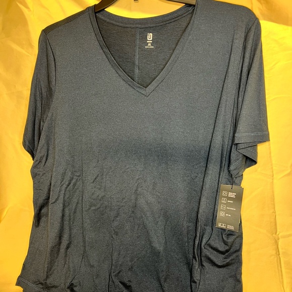 Two V-neck t-shirts women 2xlg Blue & gray Ideology - Picture 14 of 14